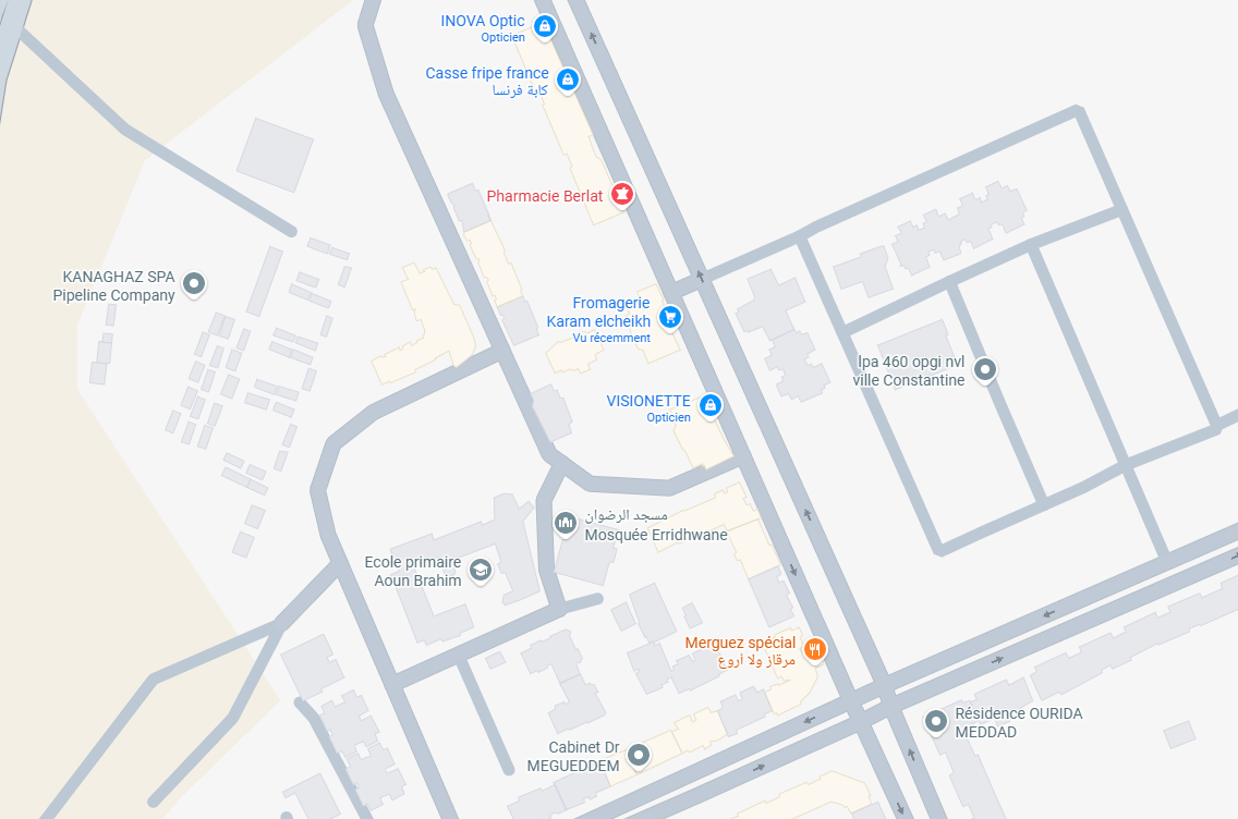 Notre Localisation à Constantine